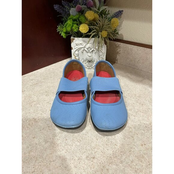 Camper Nina Right Womens Blue Ballet Flats With Elastic Strap Size 36 Comfortabl - Picture 2 of 7